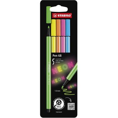 Stabilo, Malstifte, Filzstifte Pen 68 Neon 5 Stück (5x) Stabilo, Malstifte, Filzstifte Pen 68 Neon 5 Stück (5x)