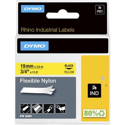 Dymo Beschriftungsband, Schriftband (18491) Black Yellow (S0718090) (1.90 cm, Gelb, Schwarz) Dymo Beschriftungsband, Schriftband (18491) Black Yellow (S0718090) (1.90 cm, Gelb, Schwarz)