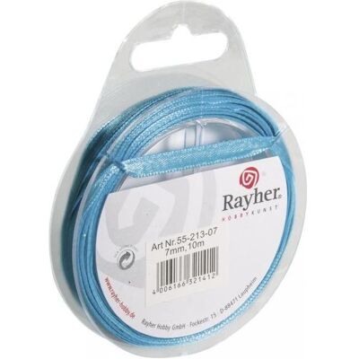 Rayher, Geschenkverpackung, Satinband, türkis, 10 m (1x) Rayher, Geschenkverpackung, Satinband, türkis, 10 m (1x)