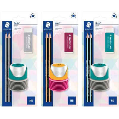 Staedtler Bleistift, Bleistiftset HB 2er mit Spitzer und Radierer (HB, 2x) Staedtler Bleistift, Bleistiftset HB 2er mit Spitzer und Radierer (HB, 2x)