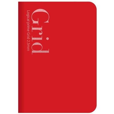 Lamela, Heft + Block, Notizbuch B6 Logical Prime Grid 2,5 mm rot (B6, Gepunktet, Weicher Einband) Lamela, Heft + Block, Notizbuch B6 Logical Prime Grid 2,5 mm rot (B6, Gepunktet, Weicher Einband)