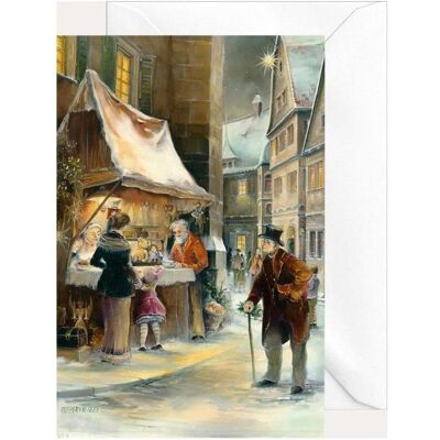Olewinski & Tochter, Grusskarte + Briefpapier, 2552 - Weihnachtsklappkarte Weihnachtsbude Olewinski & Tochter, Grusskarte + Briefpapier, 2552 - Weihnachtsklappkarte Weihnachtsbude