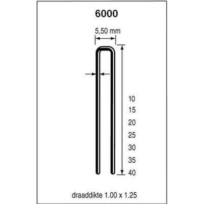 Dutack, Büroklammer, 5028038 Heftklammern 6000 Serie 25mm Edelstahl 5000 Stück (5000x) Dutack, Büroklammer, 5028038 Heftklammern 6000 Serie 25mm Edelstahl 5000 Stück (5000x)