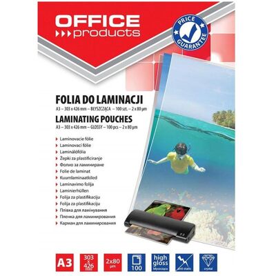 Q-Connect, Laminierfolie, Folie zum Laminieren A3 bĹ yszczÄ … ca transparent 100 Einheiten (A3, 100 Stk., 80 µm) Q-Connect, Laminierfolie, Folie zum Laminieren A3 bĹ yszczÄ … ca transparent 100 Einheiten (A3, 100 Stk., 80 µm)