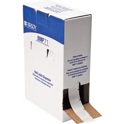 Brady, Etikettenrolle, BM-19-423, Polyester, Weiss, glänzend, 25.40 x 25.40 mm, permanent, Grossrolle (2500 E.) (33.32 mm) Brady, Etikettenrolle, BM-19-423, Polyester, Weiss, glänzend, 25.40 x 25.40 mm, permanent, Grossrolle (2500 E.) (33.32 mm)