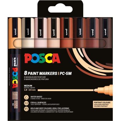 Posca, Marker, Pigmentmarker PC-5M (8x) Posca, Marker, Pigmentmarker PC-5M (8x)