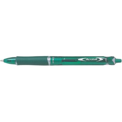Pilot, Schreibstifte, Kugelschreiber Acroball, umweltfreundlich, dokumentenecht, 0.7mm (F), Grün Pilot, Schreibstifte, Kugelschreiber Acroball, umweltfreundlich, dokumentenecht, 0.7mm (F), Grün
