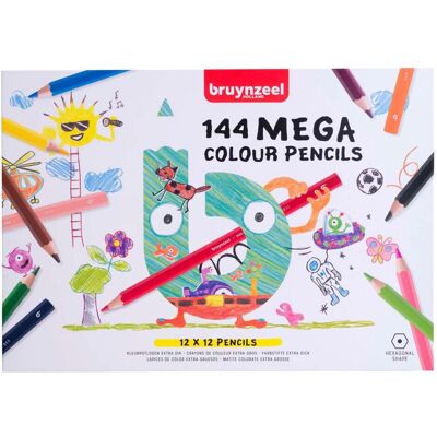 Bruynzeel, Malstifte, Mega Buntstiftset, 12x12 Farben (12x) Bruynzeel, Malstifte, Mega Buntstiftset, 12x12 Farben (12x)