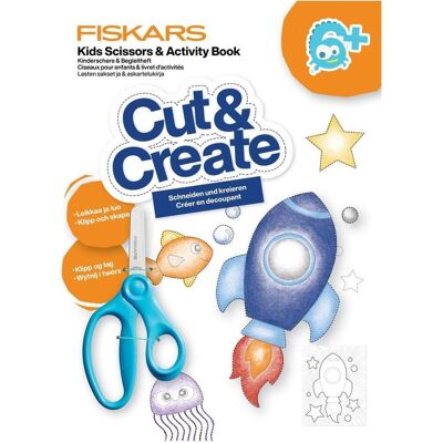 Fiskars Kindersicher Schere 13cm - Kinder Sicherheits-Schere & Aktivitätsbuch Fiskars Kindersicher Schere 13cm - Kinder Sicherheits-Schere & Aktivitätsbuch
