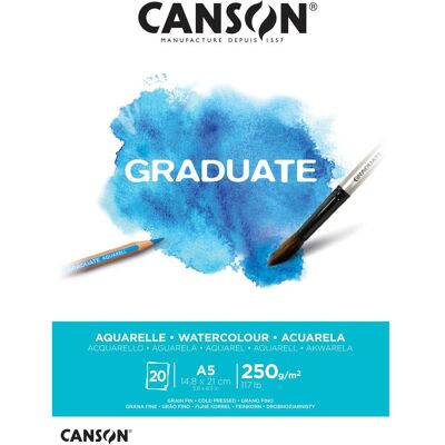 Canson, Heft + Block, Graduate Aquarell (A5, Blanko) Canson, Heft + Block, Graduate Aquarell (A5, Blanko)