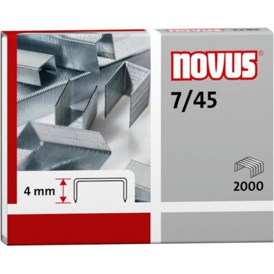 Novus, Büroklammer, Heftklammern 7/45 (2000x) Novus, Büroklammer, Heftklammern 7/45 (2000x)