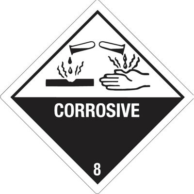 Rademacher, Etiketten, Versandetikett DR234S1010 Kl.8 Corrosive 100x100mm 500St. Rademacher, Etiketten, Versandetikett DR234S1010 Kl.8 Corrosive 100x100mm 500St.