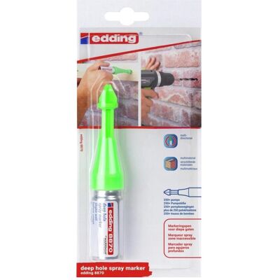 Edding, Marker, ED061010 Markierungsspray Tiefloch E-8870 Blister grün (1x) Edding, Marker, ED061010 Markierungsspray Tiefloch E-8870 Blister grün (1x)