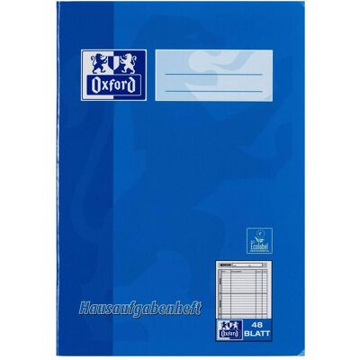 Oxford, Heft + Block, Hausaufgabenheft (A5, Liniert, Harter Einband) Oxford, Heft + Block, Hausaufgabenheft (A5, Liniert, Harter Einband)