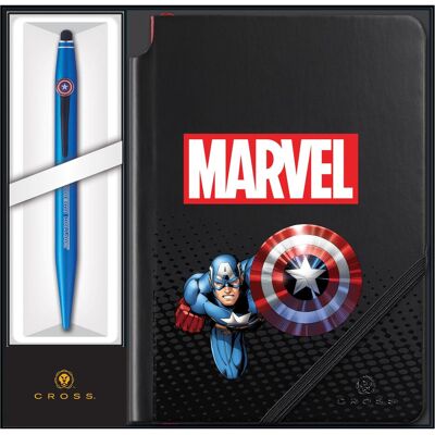 Cross, Schreibstifte, Marvel Tech2 Kugelschreiber mit Stylus und Notizbuch Captain America Geschenkset (1x) Cross, Schreibstifte, Marvel Tech2 Kugelschreiber mit Stylus und Notizbuch Captain America Geschenkset (1x)
