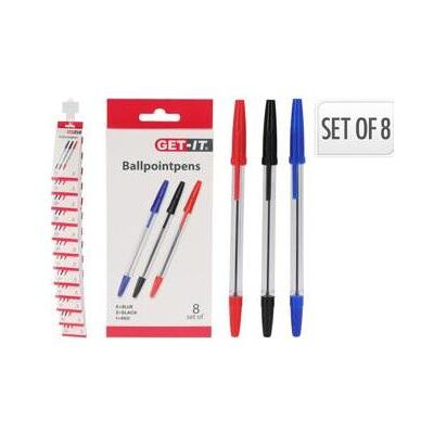 Schreibstifte, Kugelschreiber-Set Mit 8 Stück (8x) Schreibstifte, Kugelschreiber-Set Mit 8 Stück (8x)
