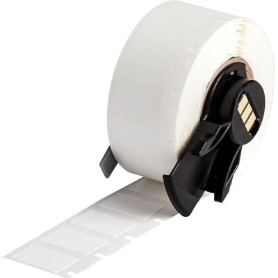 Brady, Etikettenrolle, M6-11-499, Nylongewebe, Weiss, matt, 19.05 x 12.70 mm, permanent (500 E.) (26.97 mm) Brady, Etikettenrolle, M6-11-499, Nylongewebe, Weiss, matt, 19.05 x 12.70 mm, permanent (500 E.) (26.97 mm)