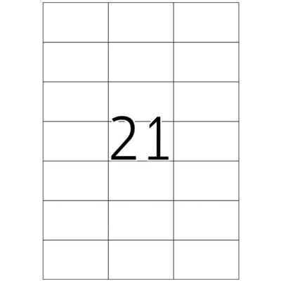 Blana, Etiketten, Etiketten A4, 70 x 42,3mm, weiss, 500 Blatt Blana, Etiketten, Etiketten A4, 70 x 42,3mm, weiss, 500 Blatt