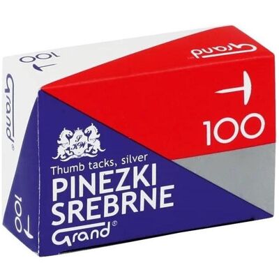 Staples, Büroklammer, Pins S100 Silber 100 Stk. (10x) Staples, Büroklammer, Pins S100 Silber 100 Stk. (10x)