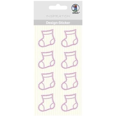 Magni, Sticker, Design Sticker Söckchen, 8 Stück in rosa, selbstklebend, ideal geeignet für Scrapbooking, Kartengest (8 Sticker) Magni, Sticker, Design Sticker Söckchen, 8 Stück in rosa, selbstklebend, ideal geeignet für Scrapbooking, Kartengest (8 Sticker)