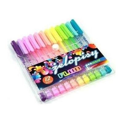 Polsirhurt, Malstifte, Fluo-Gelstift 12 Farben (12x) Polsirhurt, Malstifte, Fluo-Gelstift 12 Farben (12x)