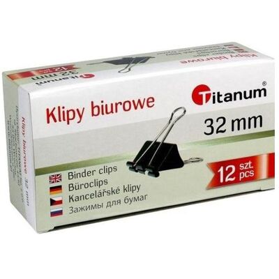 Titanum, Büroklammer, Büroklammern 32mm 12 Stk (12x) Titanum, Büroklammer, Büroklammern 32mm 12 Stk (12x)