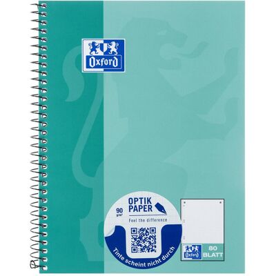 Oxford, Heft + Block, Collegeblock, DIN A5+, gepunktet, 80 Blatt, trkis (A5+, Gepunktet, Weicher Einband) Oxford, Heft + Block, Collegeblock, DIN A5+, gepunktet, 80 Blatt, trkis (A5+, Gepunktet, Weicher Einband)
