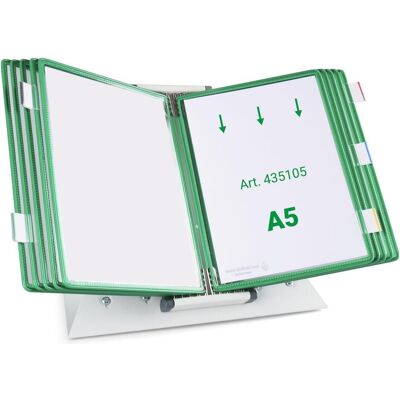 Tarifold, Informationsschild, Sichttafelsystem 435105 DIN A5 grün mit 10 St. Sichttafeln Tarifold, Informationsschild, Sichttafelsystem 435105 DIN A5 grün mit 10 St. Sichttafeln