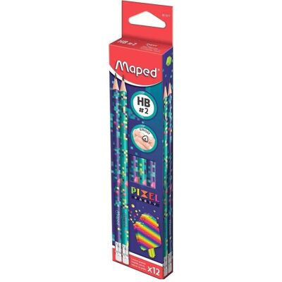 Teka, Bleistift, Pixel HB Bleistift mit Radiergummi (12 Stück) (HB, 12x) Teka, Bleistift, Pixel HB Bleistift mit Radiergummi (12 Stück) (HB, 12x)