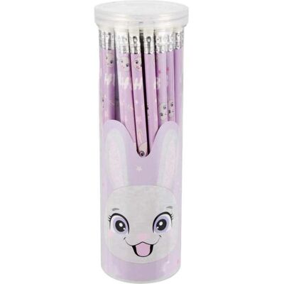 Bleistift, Bleistifte mit Radiergummi Hase, 48 Stück (48x) Bleistift, Bleistifte mit Radiergummi Hase, 48 Stück (48x)