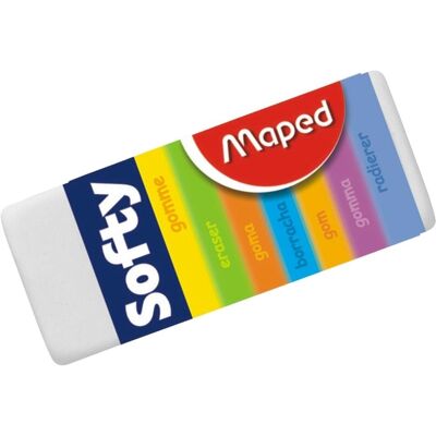 Maped, Korrekturmittel, Kunststoff-Radierer Softy, (B)56 x (T)23 x (H)12 mm Maped, Korrekturmittel, Kunststoff-Radierer Softy, (B)56 x (T)23 x (H)12 mm