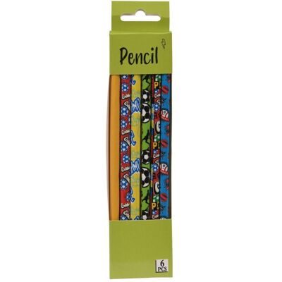 Bleistift, Graue HB-Bleistifte Sport, 6 Stk. (HB, 6x) Bleistift, Graue HB-Bleistifte Sport, 6 Stk. (HB, 6x)