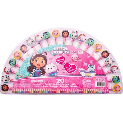 Euromic Gabbys Dollhouse - 20 Bleistift-Set - Bleistift-Set Euromic Gabbys Dollhouse - 20 Bleistift-Set - Bleistift-Set