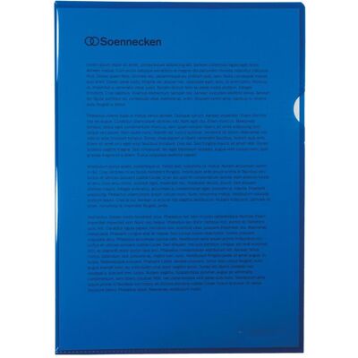 Soennecken, Mappe, Sichthülle 1469 DIN A4 PP blau 50 St./Pack. (A4, 50x) Soennecken, Mappe, Sichthülle 1469 DIN A4 PP blau 50 St./Pack. (A4, 50x)
