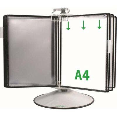 Tarifold, Informationsschild, Sichttafelsystem 444507 DIN A4 schwarz mit 50 St. Sichttafeln Tarifold, Informationsschild, Sichttafelsystem 444507 DIN A4 schwarz mit 50 St. Sichttafeln