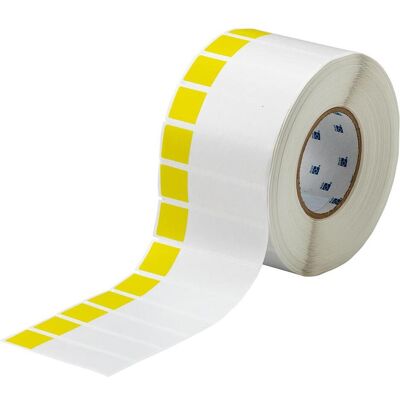 Brady, Etikettenrolle, THT-65-427-3-YL, selbstlaminierendes Vinyl, Gelb/Transparent, 25.40 x 25.40(95.25) mm, perma (25.40 mm) Brady, Etikettenrolle, THT-65-427-3-YL, selbstlaminierendes Vinyl, Gelb/Transparent, 25.40 x 25.40(95.25) mm, perma (25.40 mm)