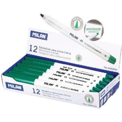 Milan, Marker, Filzstifte Weisses Brett 12 Stück grün PVC (12x) Milan, Marker, Filzstifte Weisses Brett 12 Stück grün PVC (12x)