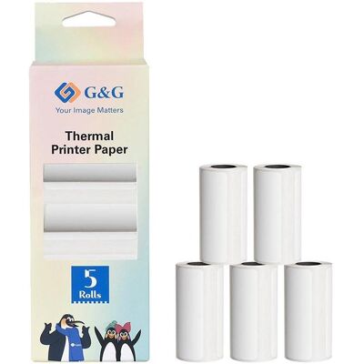 G&G, Etiketten, Thermopapier-Etiketten 5 x 90 Stück 57mm x 30mm G&G, Etiketten, Thermopapier-Etiketten 5 x 90 Stück 57mm x 30mm