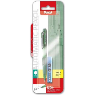 Pentel, Schreibstifte, XPD277TRF/1-D Click Erase+Ain Stein stift 0,7mm Grn (1x) Pentel, Schreibstifte, XPD277TRF/1-D Click Erase+Ain Stein stift 0,7mm Grn (1x)