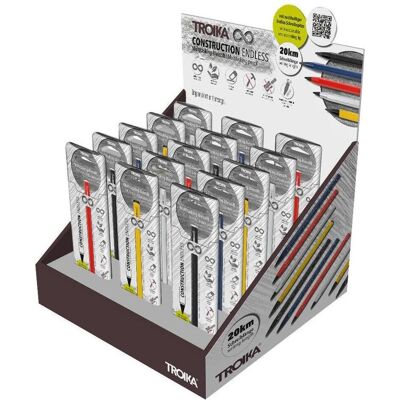 Troika, Bleistift, Thekendisplay 15xCONSTRUCTION endless multi pen (15x) Troika, Bleistift, Thekendisplay 15xCONSTRUCTION endless multi pen (15x)