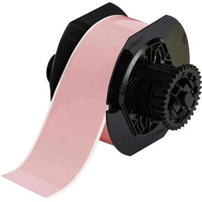 Brady, Etikettenrolle, B30C-2250-569-PK, Hochleistungs-Polyester, Pink, glänzend, 57.15 mm x 30.48 m, permanent, En (63.50 mm) Brady, Etikettenrolle, B30C-2250-569-PK, Hochleistungs-Polyester, Pink, glänzend, 57.15 mm x 30.48 m, permanent, En (63.50 mm)