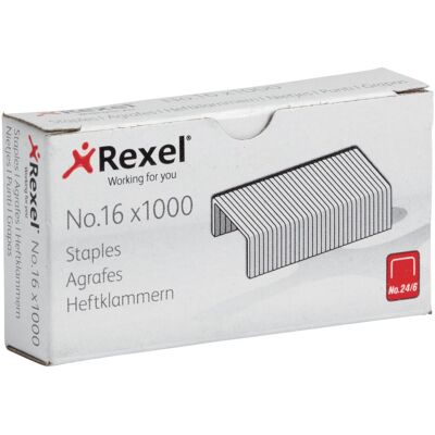 Rexel, Büroklammer, Heftklammern Nr. 16 (1000x) Rexel, Büroklammer, Heftklammern Nr. 16 (1000x)