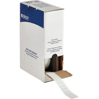 Brady, Etikettenrolle, BM-17-428, metallisierter Polyester, Silber, matt, 25.40 x 12.70 mm, permanent, Grossrolle (5 (33.32 mm) Brady, Etikettenrolle, BM-17-428, metallisierter Polyester, Silber, matt, 25.40 x 12.70 mm, permanent, Grossrolle (5 (33.32 mm)
