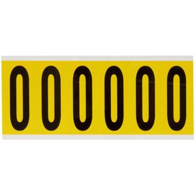 Brady, Etiketten, 3450-O, B-499, Nylongewebe, Buchstabe O, Schwarz auf Gelb, 38 x 89mm, Schrifth. 75mm(25 K. á Brady, Etiketten, 3450-O, B-499, Nylongewebe, Buchstabe O, Schwarz auf Gelb, 38 x 89mm, Schrifth. 75mm(25 K. á