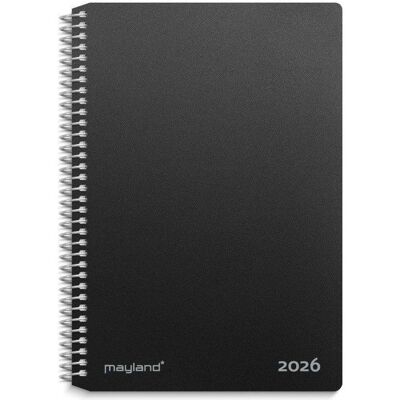Mayland-Burde, Kalender, 2-dages-kalender sort PP-plast 2026 Mayland-Burde, Kalender, 2-dages-kalender sort PP-plast 2026