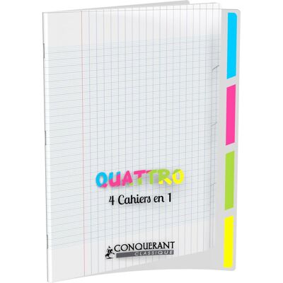 Conquerant, Heft + Block, Cahier "4 en 2,50cm (1"), 240 x 320 mm, seyès couverture en Polypro, 140 pages, agrafé, papier de 90 (240 x 320 mm, Kariert, Weicher Einband) Conquerant, Heft + Block, Cahier "4 en 2,50cm (1"), 240 x 320 mm, seyès couverture en Polypro, 140 pages, agrafé, papier de 90 (240 x 320 mm, Kariert, Weicher Einband)