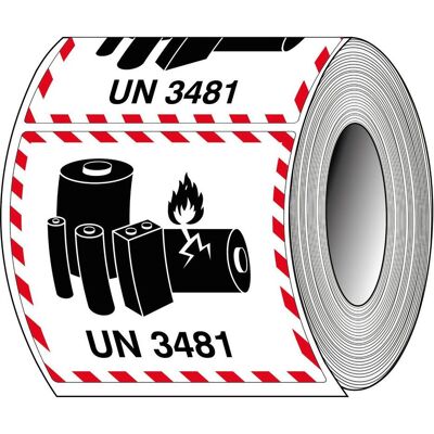 Brady, Etiketten, ADR-LBM-UN3481, B-7610, Verpackungsetiketten - Lithiumbatterie-Markierung, Papier, matt, Sch Brady, Etiketten, ADR-LBM-UN3481, B-7610, Verpackungsetiketten - Lithiumbatterie-Markierung, Papier, matt, Sch