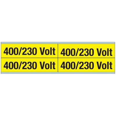 Brady, Etiketten, Kennzeichnungen für Leitungen und Stromspannung, 400 Volt, 230 V Brady, Etiketten, Kennzeichnungen für Leitungen und Stromspannung, 400 Volt, 230 V