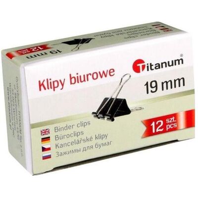 Titanum, Büroklammer, Büroklammern 19mm 12 Stk (12x) Titanum, Büroklammer, Büroklammern 19mm 12 Stk (12x)