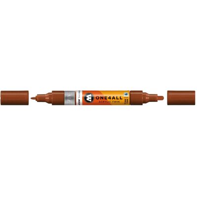 Molotow, Marker, Marqueur pour Maquettes - One4All Twin - Acrylique Noisette - 1,5/4mm - -092 - 15 cm (1x) Molotow, Marker, Marqueur pour Maquettes - One4All Twin - Acrylique Noisette - 1,5/4mm - -092 - 15 cm (1x)